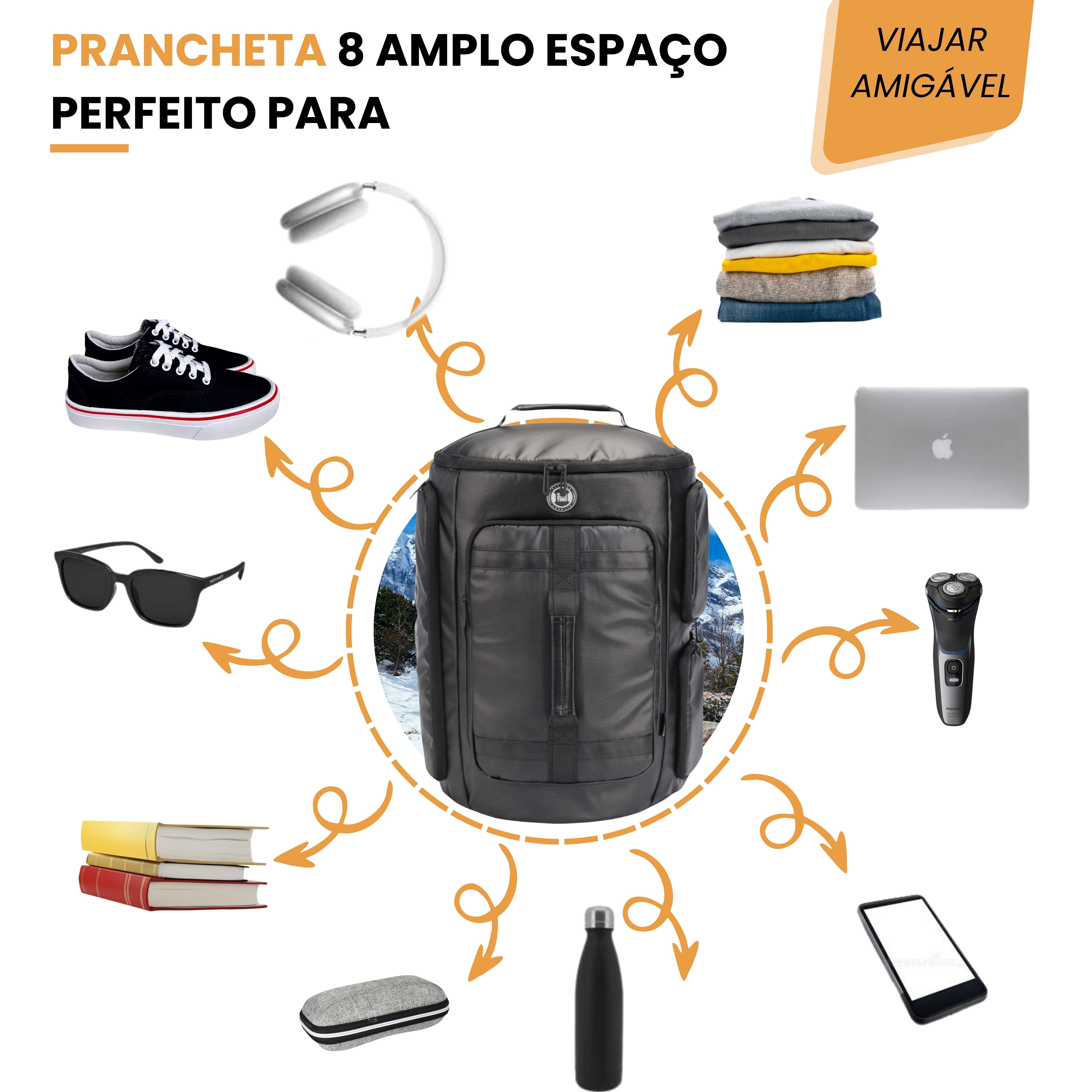 Urban Strong Santino Camping Notebook Backpack Black SAN270u