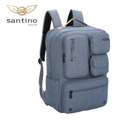 Pop Organizer Notebook Backpack by Santino Polyester Blue