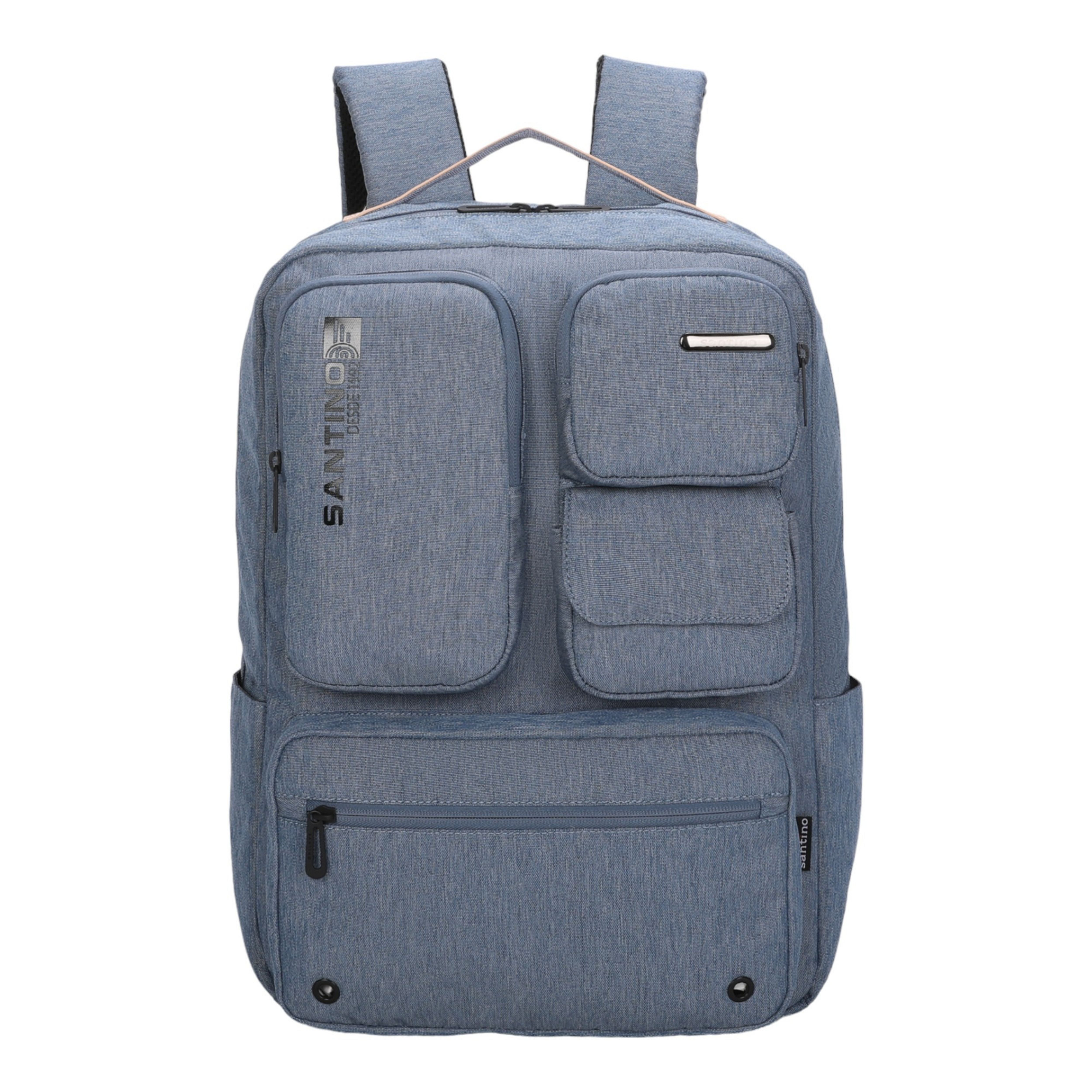 Pop Organizer Notebook Backpack by Santino Polyester Blue
