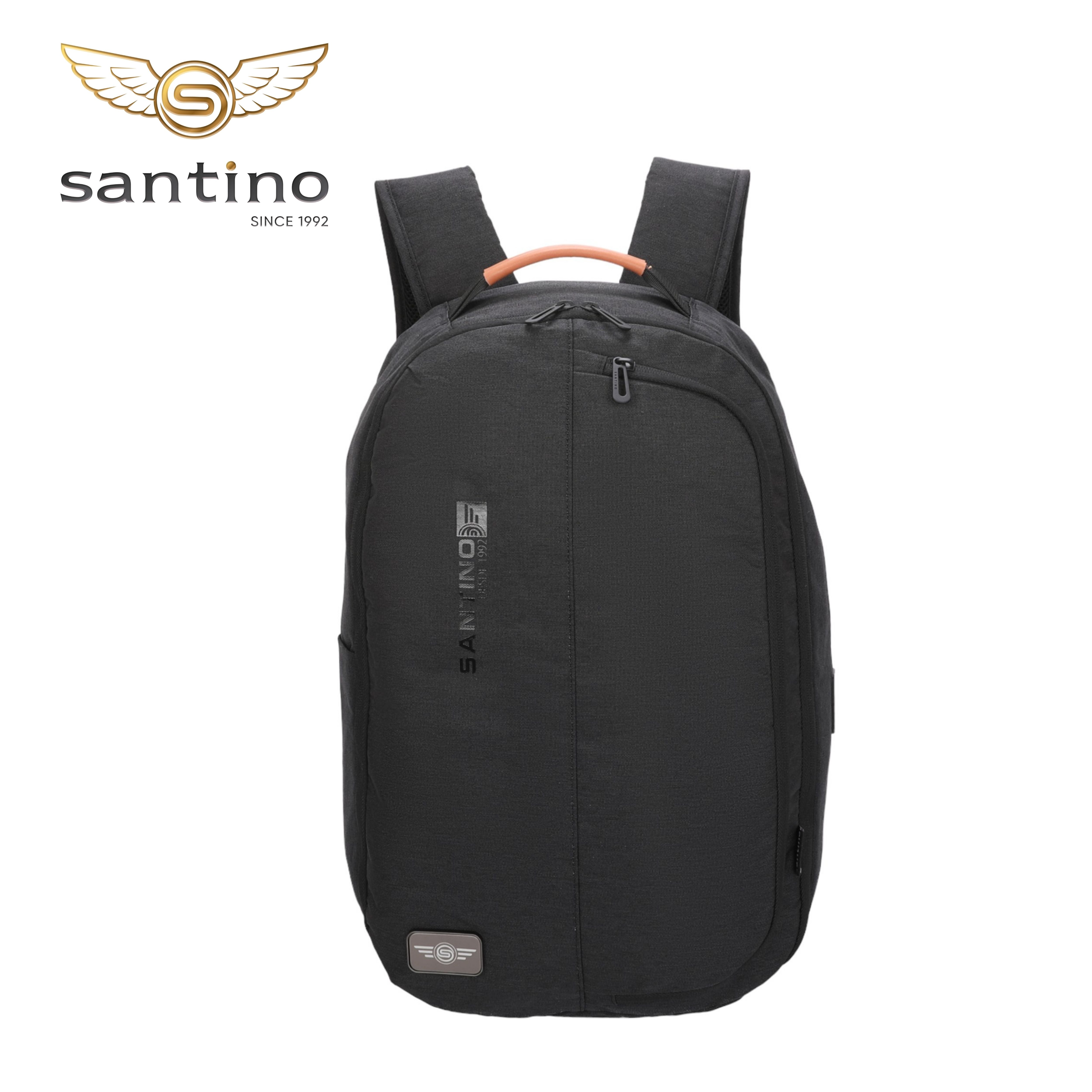 Trend by Santino Black Polyester Notebook Backpack