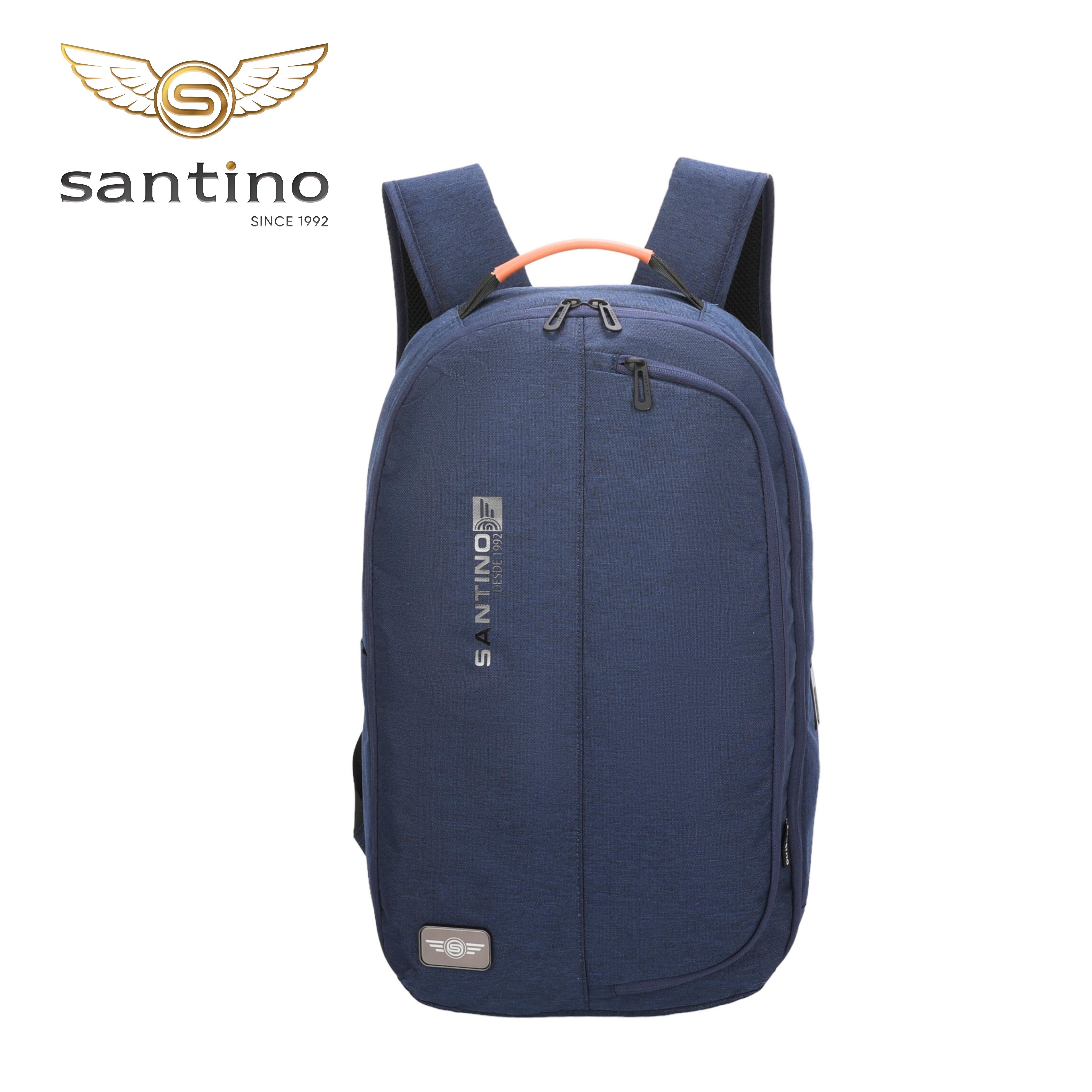 Trend by Santino Navy Blue Polyester Laptop Backpack