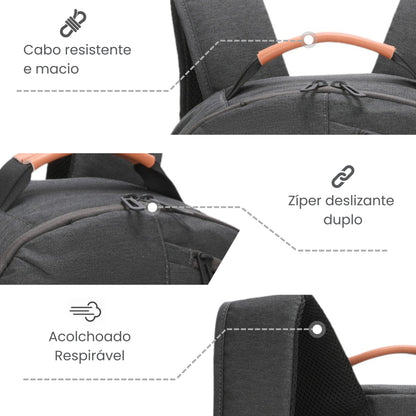 Trend by Santino Polyester Graphite Notebook Backpack SAN272U