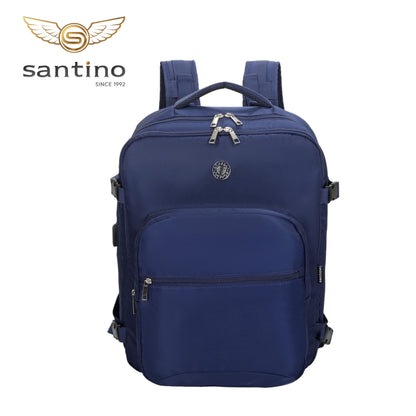 Oslo Pol Santino Laptop Backpack - SAN405U Navy Blue