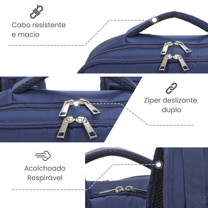 Oslo Pol Santino Laptop Backpack - SAN405U Navy Blue