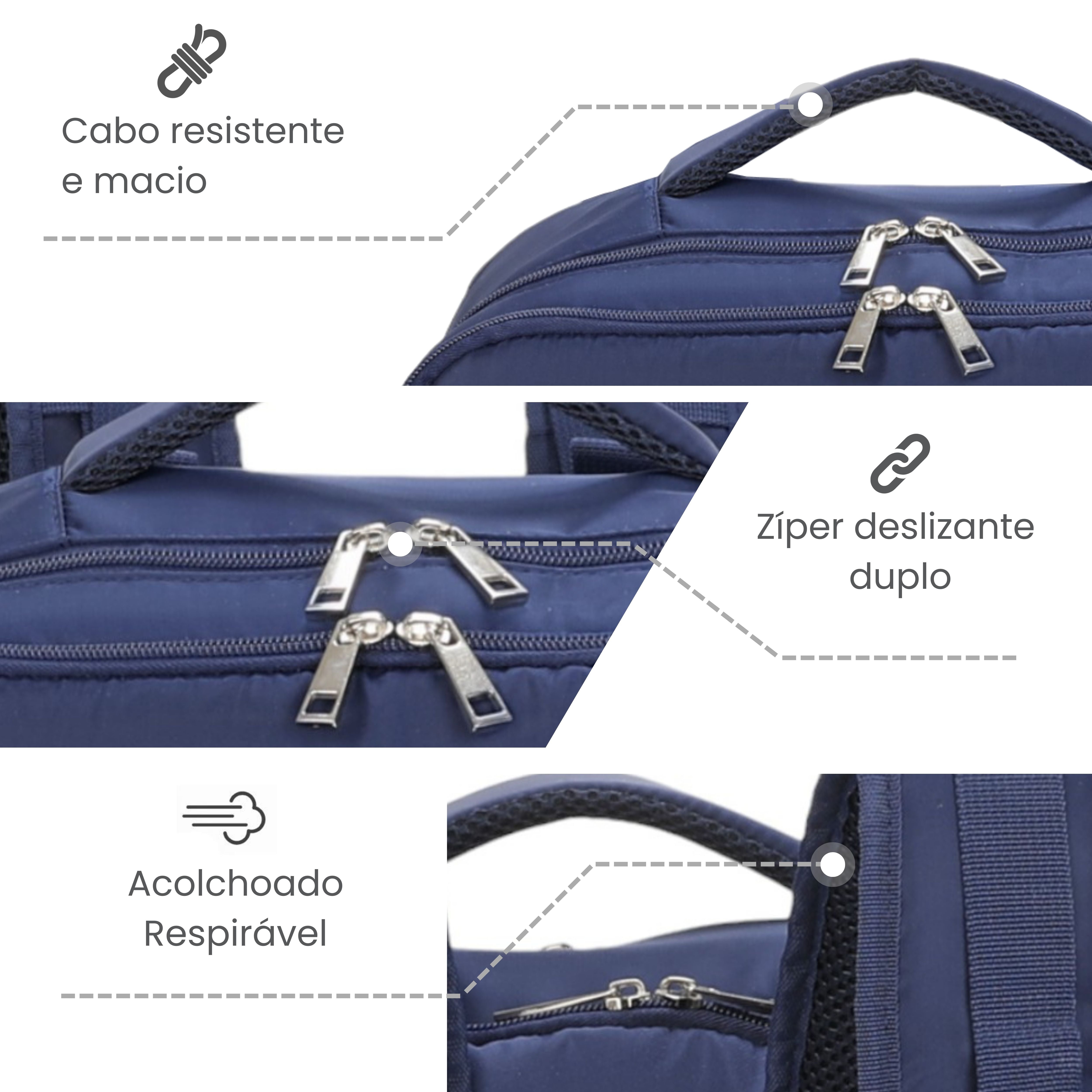 Oslo Pol Santino Laptop Backpack - SAN405U Navy Blue