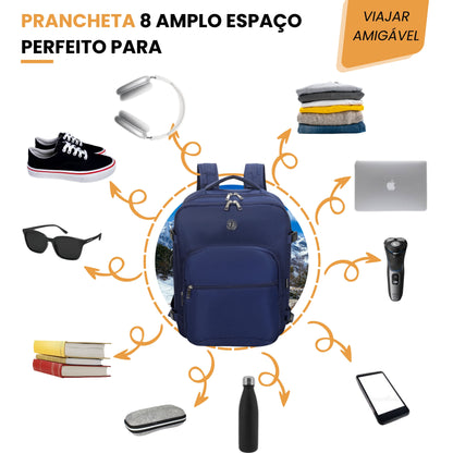 Oslo Pol Santino Laptop Backpack - SAN405U Navy Blue