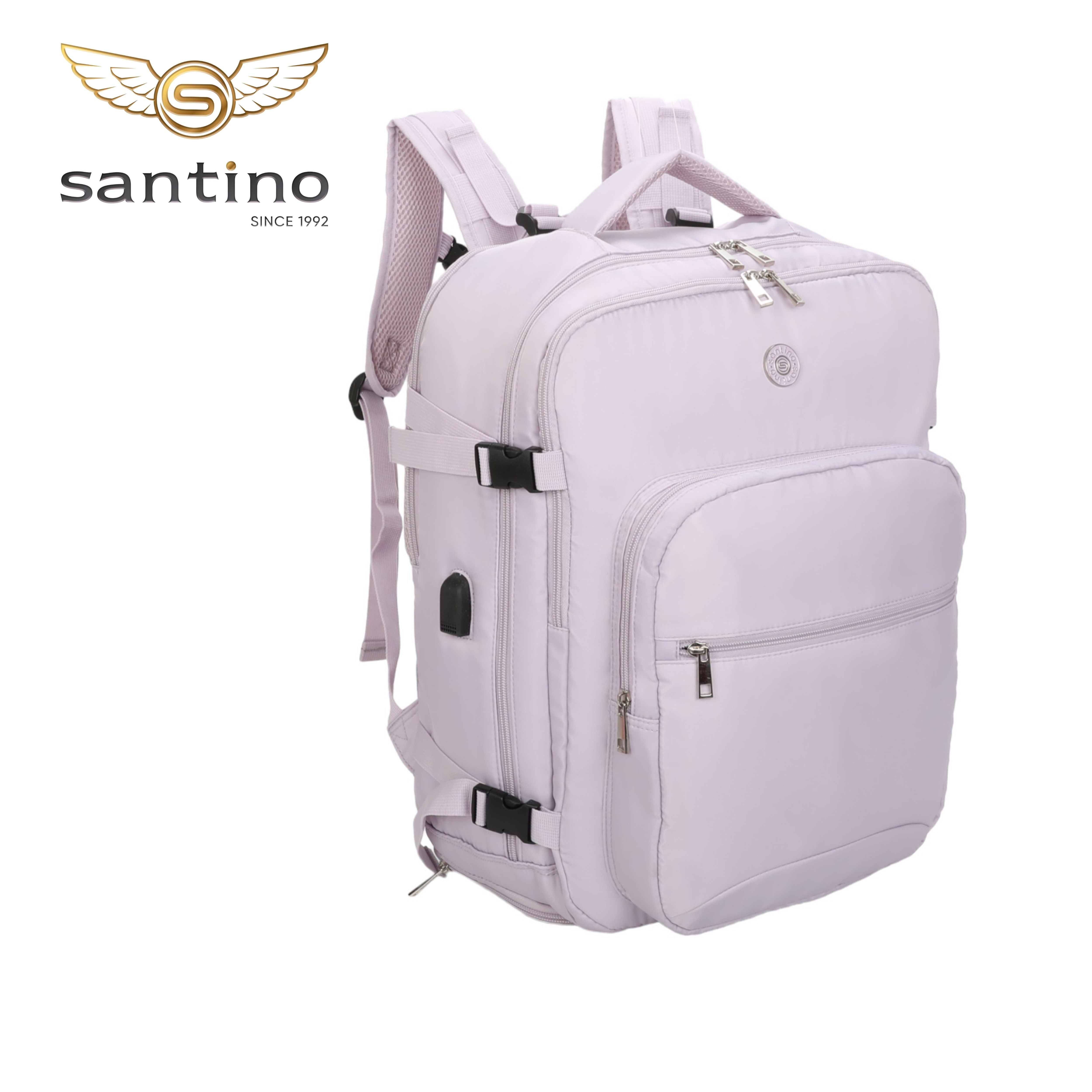 Oslo Pol Santino Notebook Backpack - SAN405U Lilac