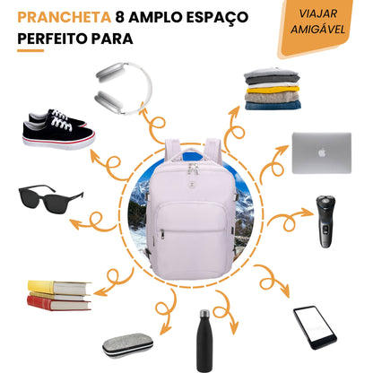 Oslo Pol Santino Notebook Backpack - SAN405U Lilac