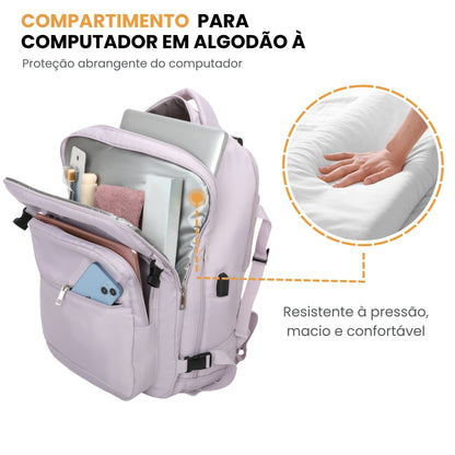 Oslo Pol Santino Notebook Backpack - SAN405U Lilac