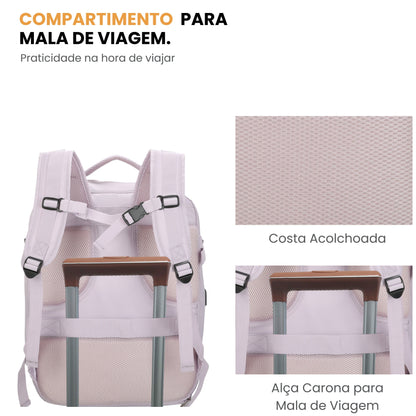 Oslo Pol Santino Notebook Backpack - SAN405U Lilac
