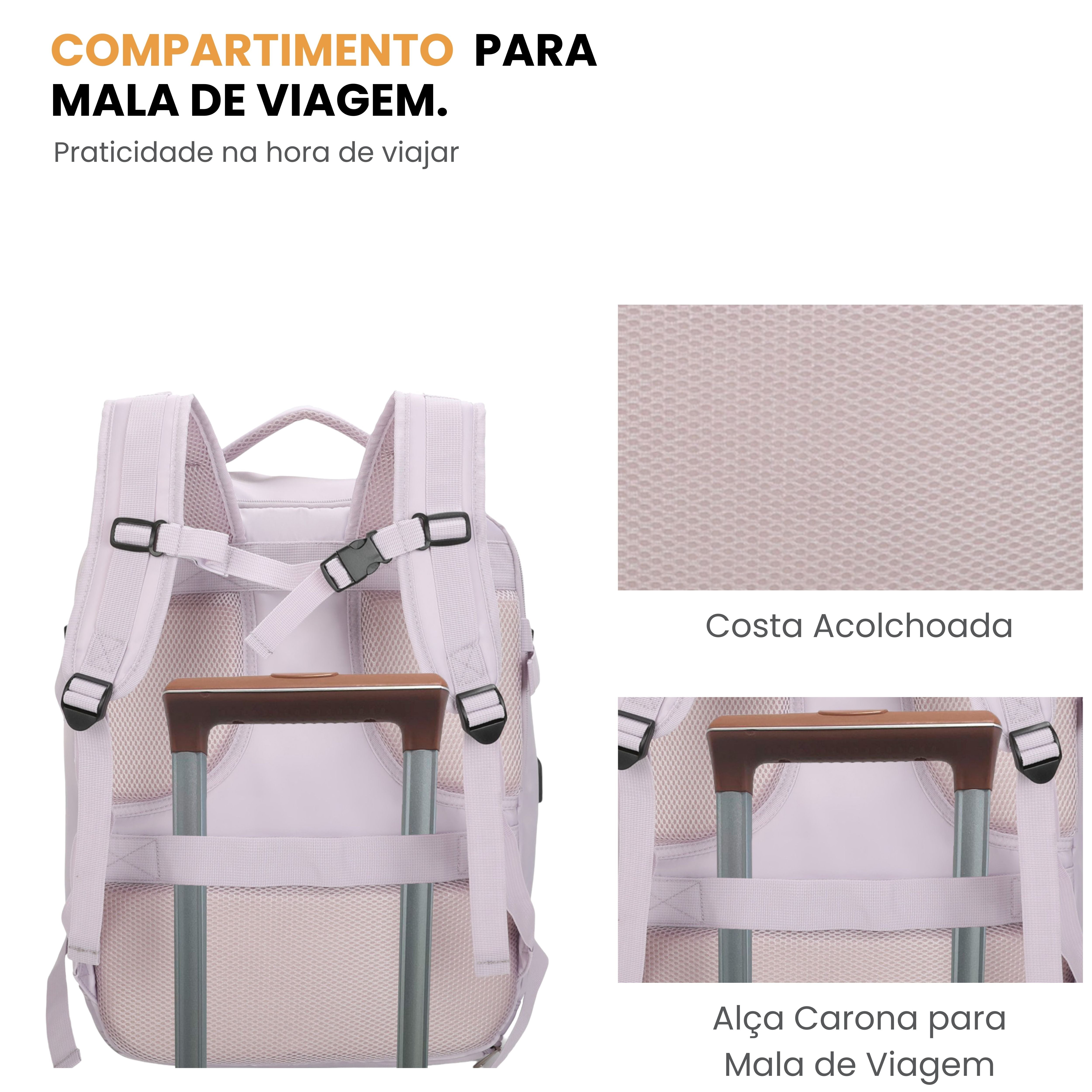 Oslo Pol Santino Notebook Backpack - SAN405U Lilac