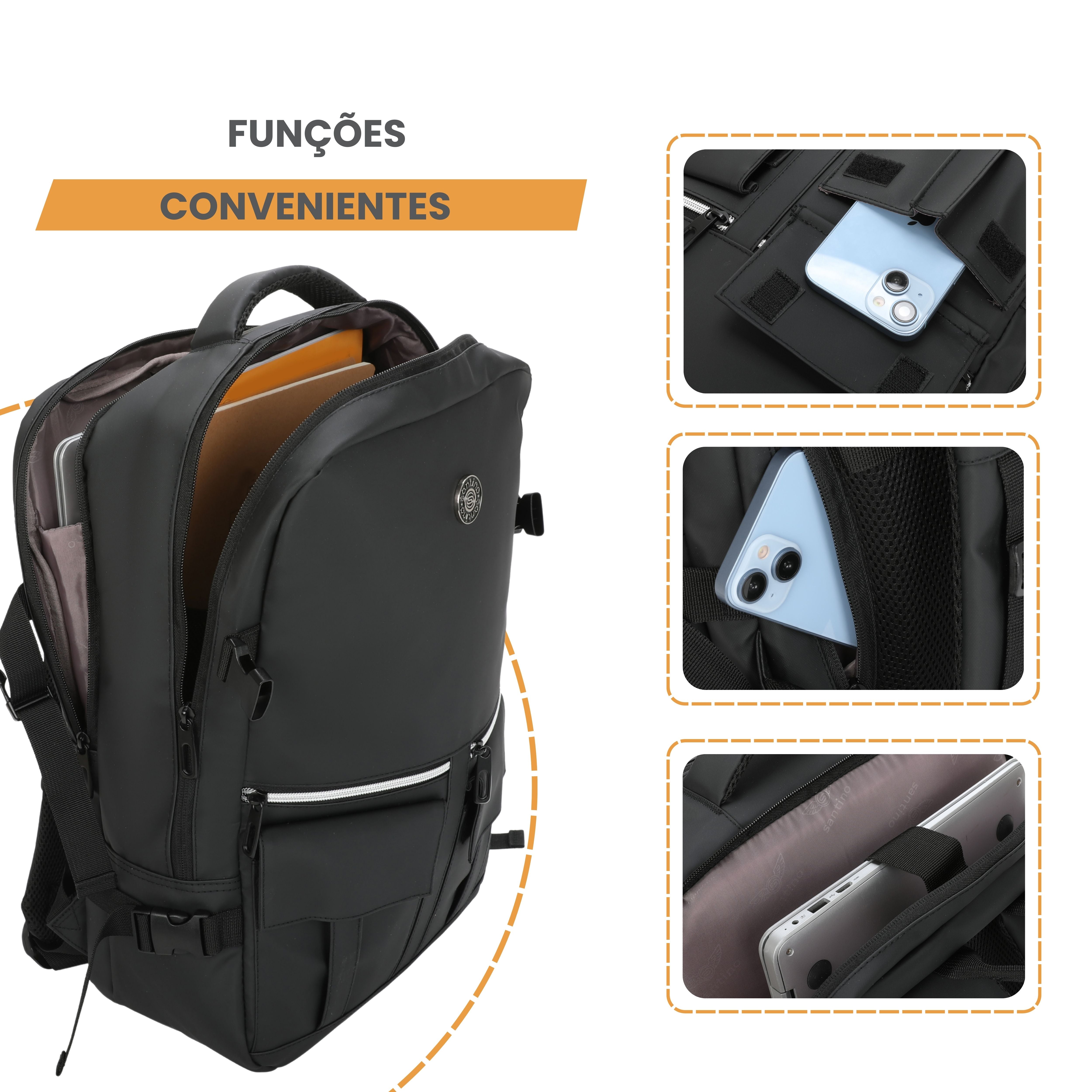Prague Pol Santino Notebook Backpack - SAN406U01