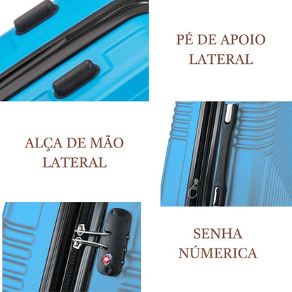 Santino Geometric Rigid 360° Travel Suitcase - ASAV7003G
