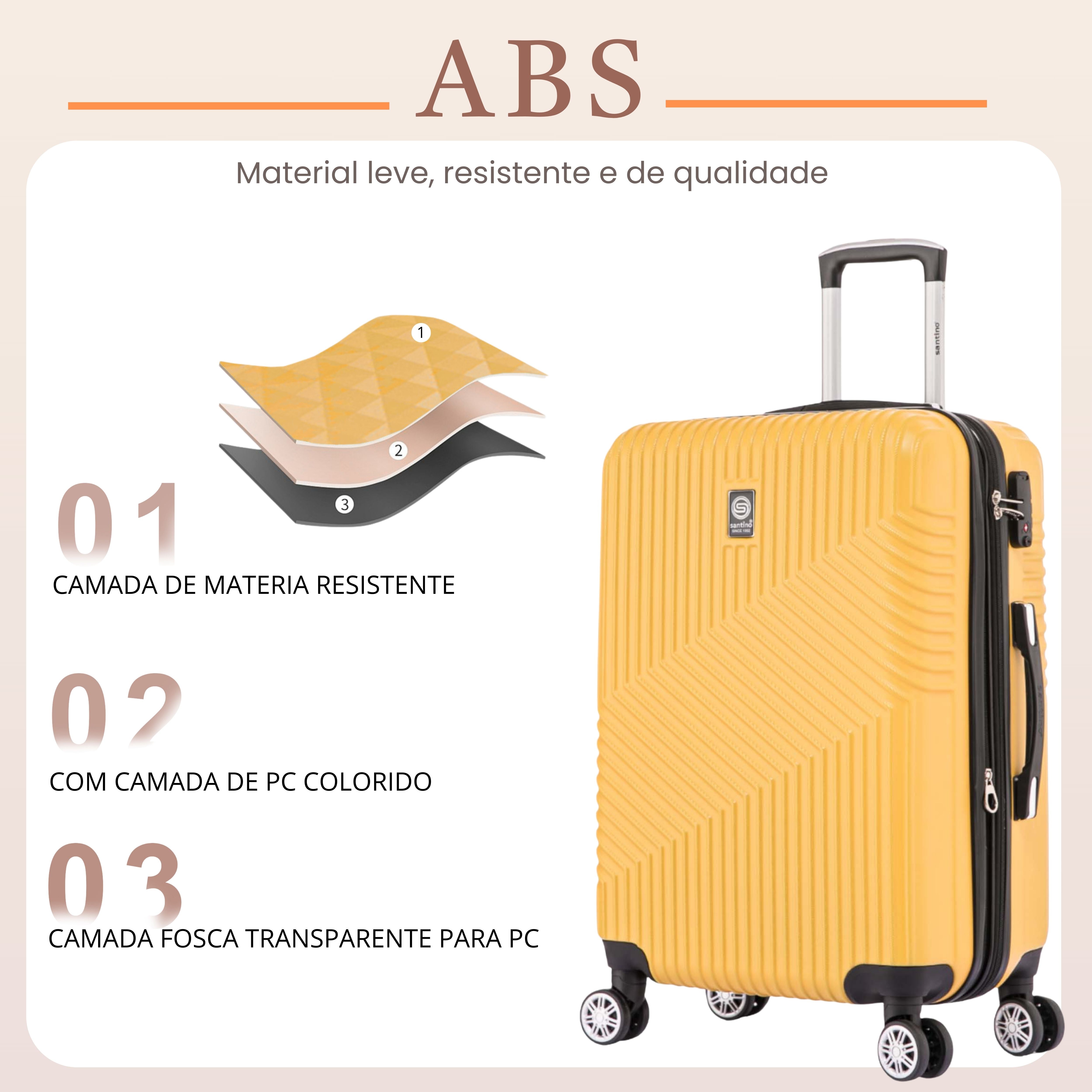 Santino Geometric Rigid 360° Suitcase - ASAV7003M