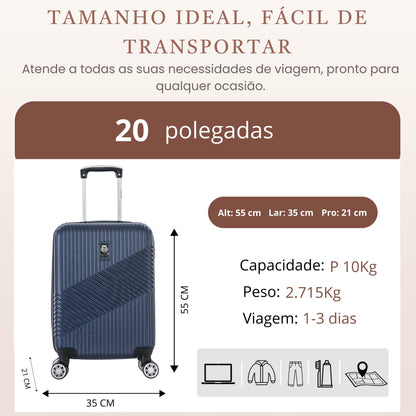Geometric Suitcase 4 Wheels 360º Santino P ASAV7003P