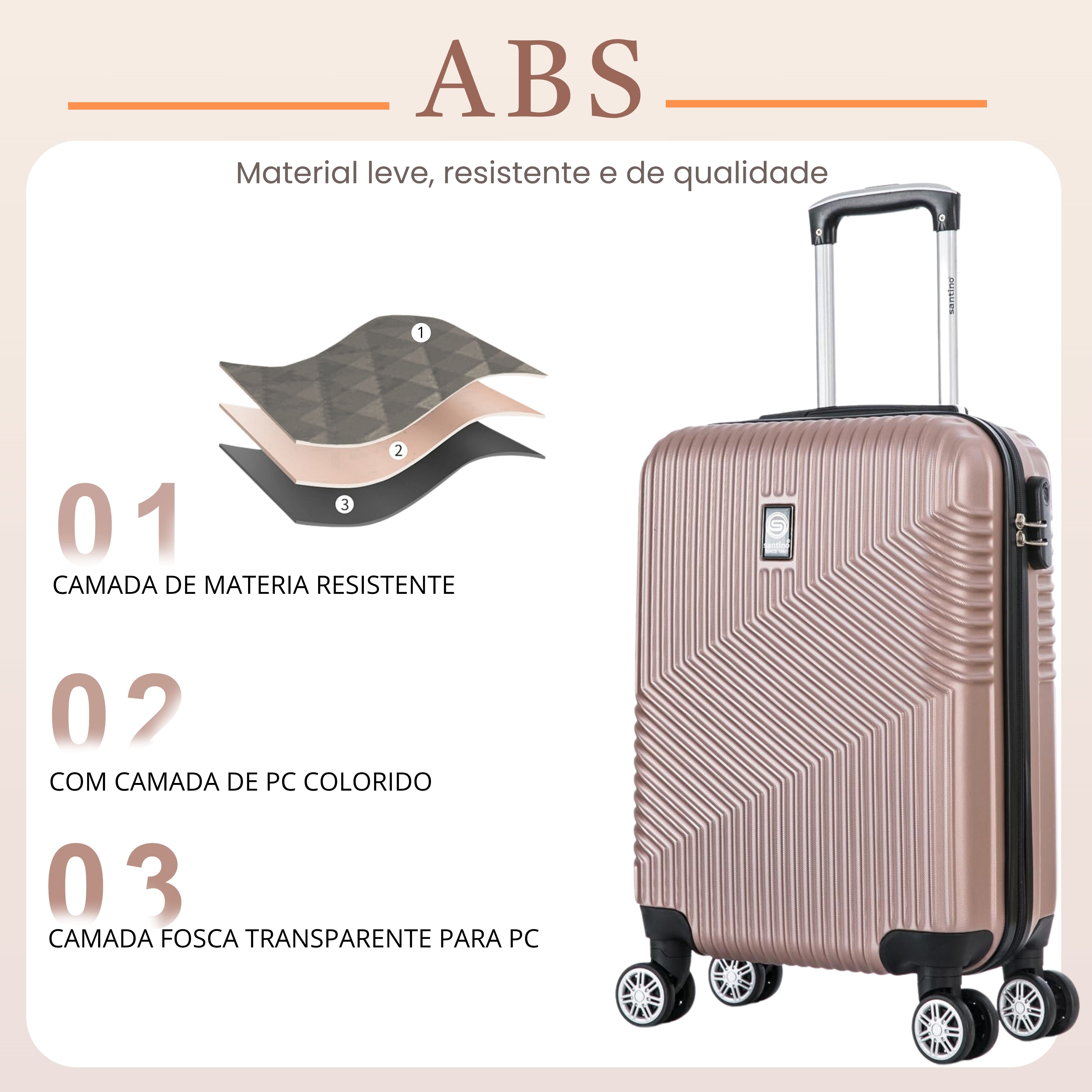 Geometric Suitcase 4 Wheels 360º Santino P ASAV7003P