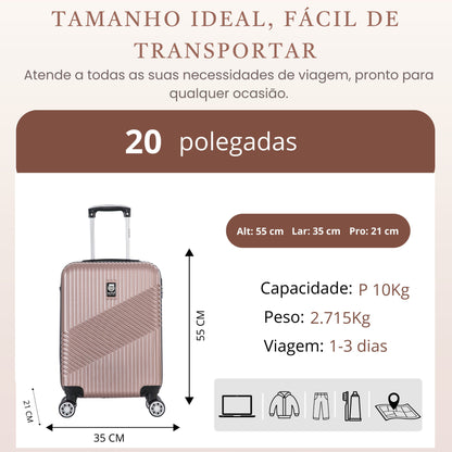 Geometric Suitcase 4 Wheels 360º Santino P ASAV7003P