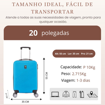 Geometric Suitcase 4 Wheels 360º Santino P ASAV7003P