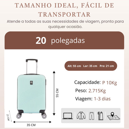 Geometric Suitcase 4 Wheels 360º Santino P ASAV7003P