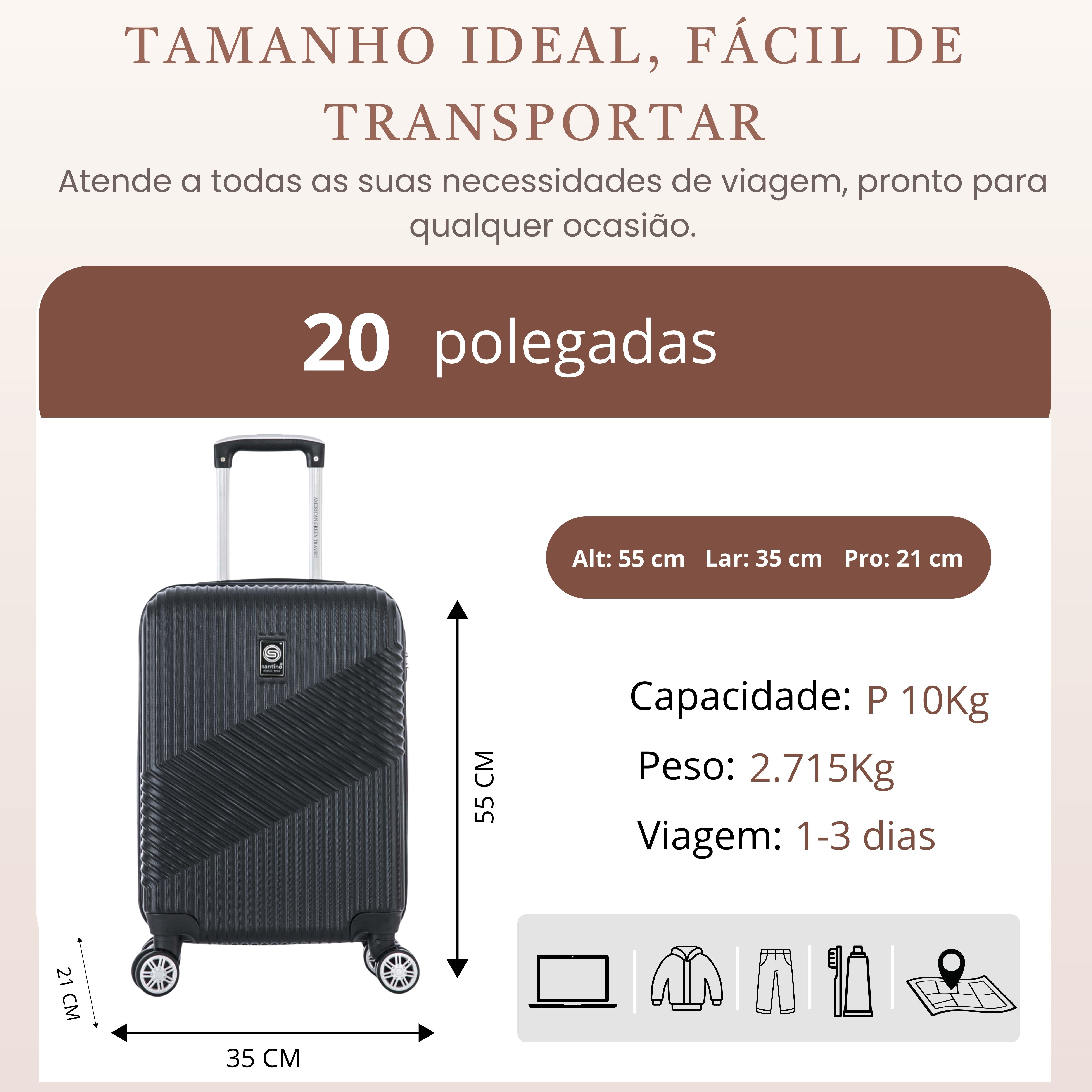 Geometric Suitcase 4 Wheels 360º Santino P ASAV7003P