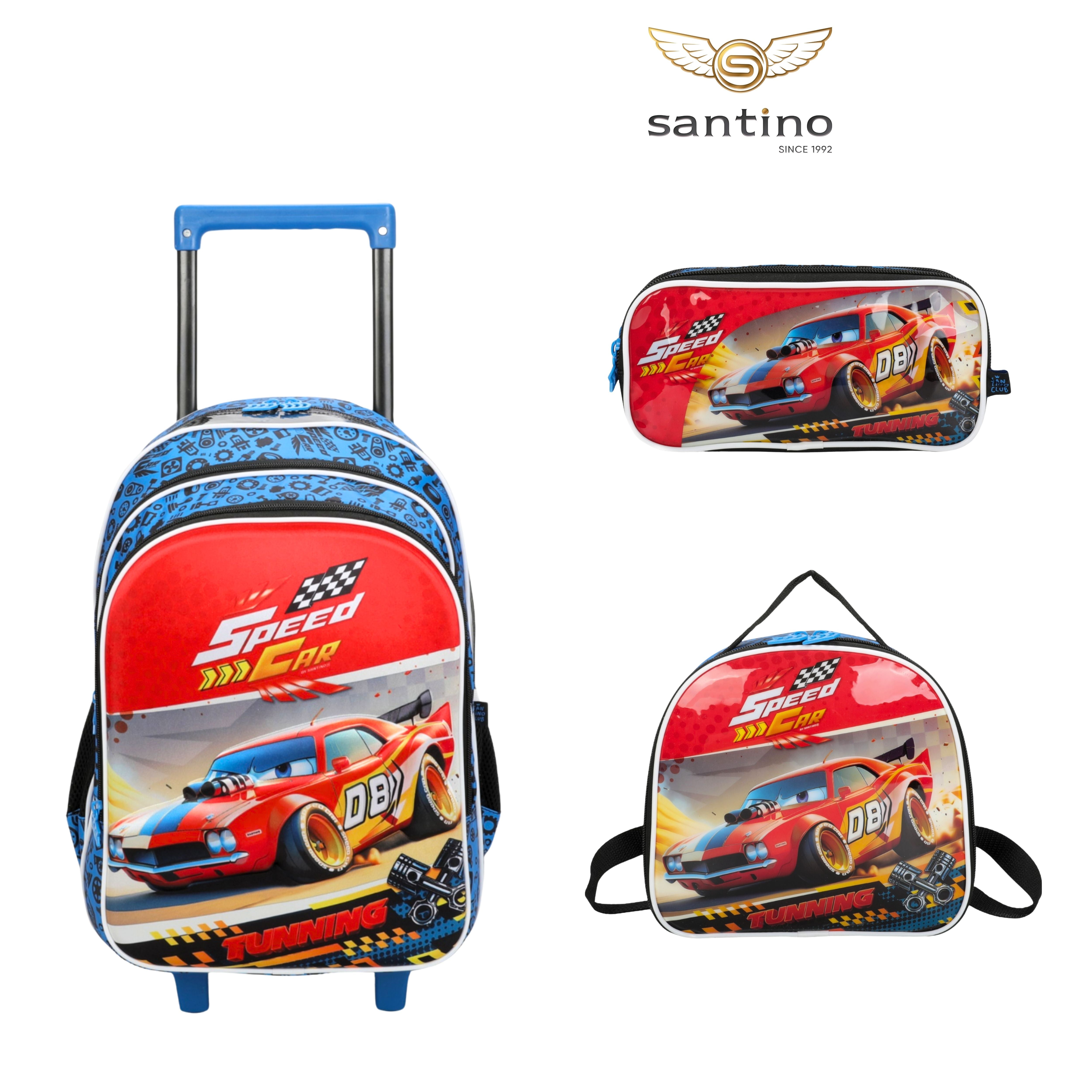 Speed ​​Car Champion by Santino Polyester Kids Kit SCK10U Navy Blue 