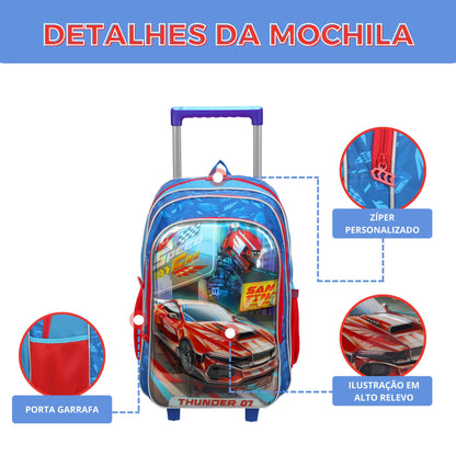 Speed ​​Car Backpack Kit by Santino Pol SCK11U Navy Blue