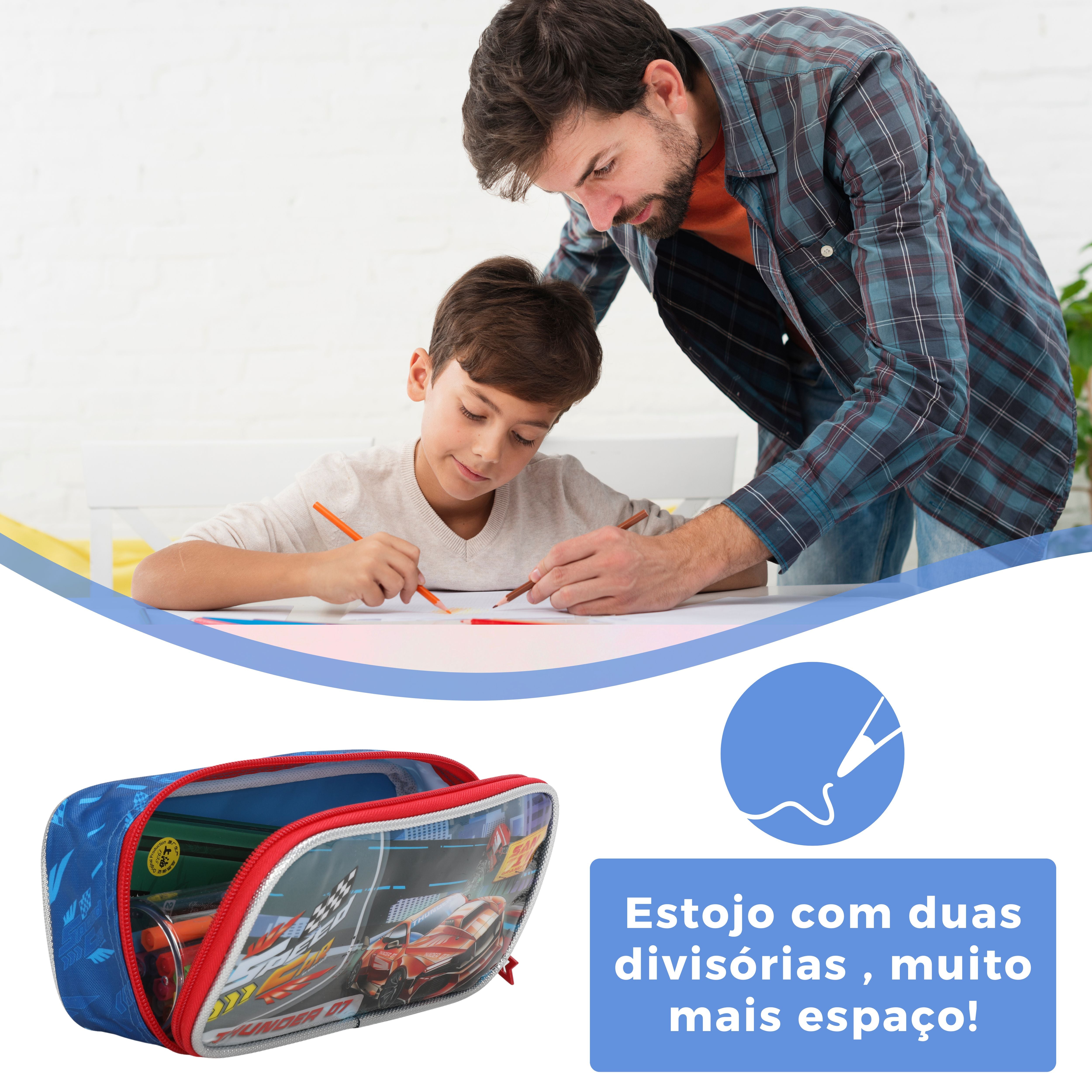 Speed ​​Car Backpack Kit by Santino Pol SCK11U Navy Blue