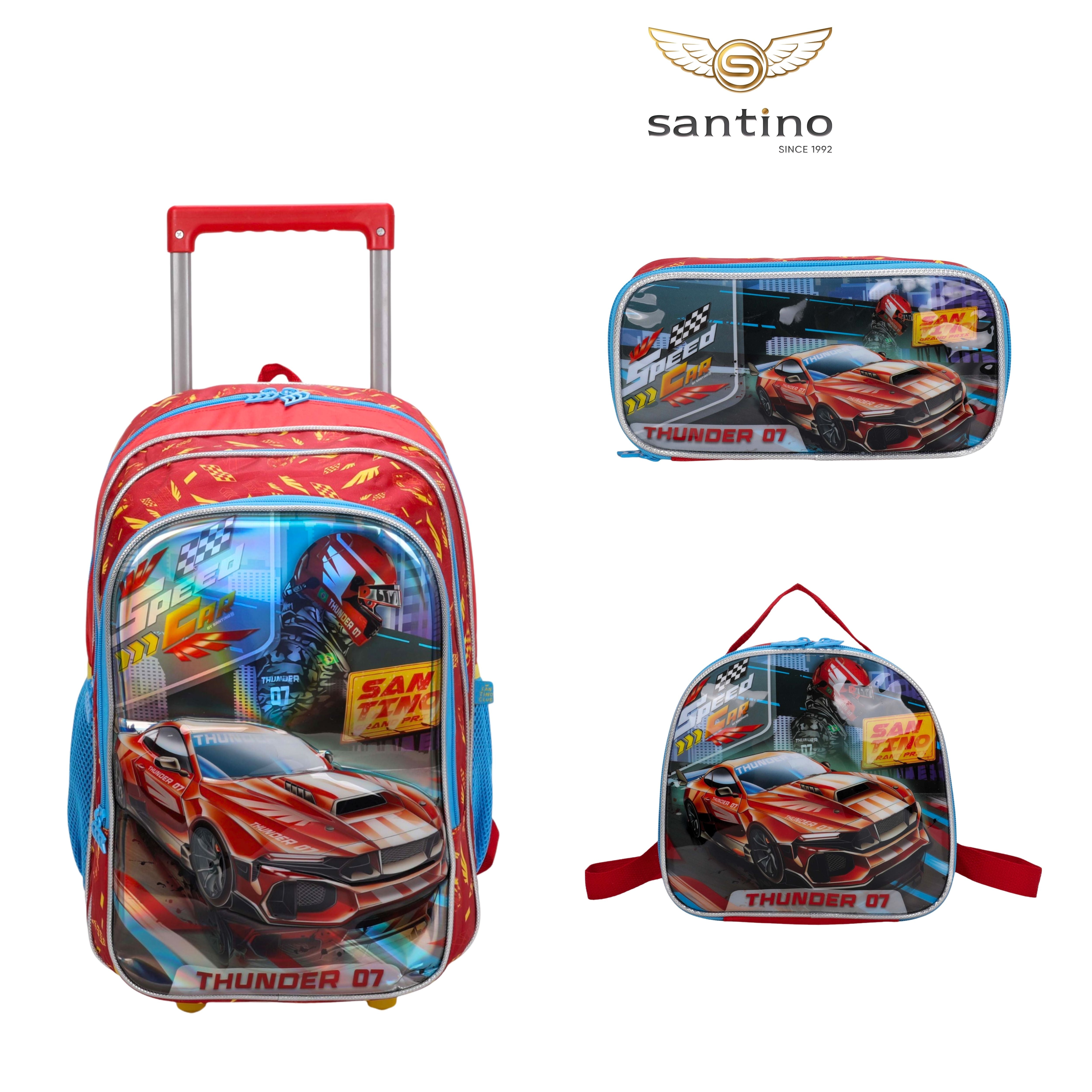 Speed ​​Car Tunning Race by Santino Polyester Kids Kit SCK11U Red