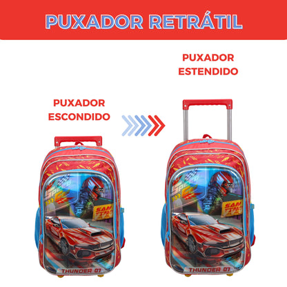 Speed ​​Car Tunning Race by Santino Polyester Kids Kit SCK11U Red