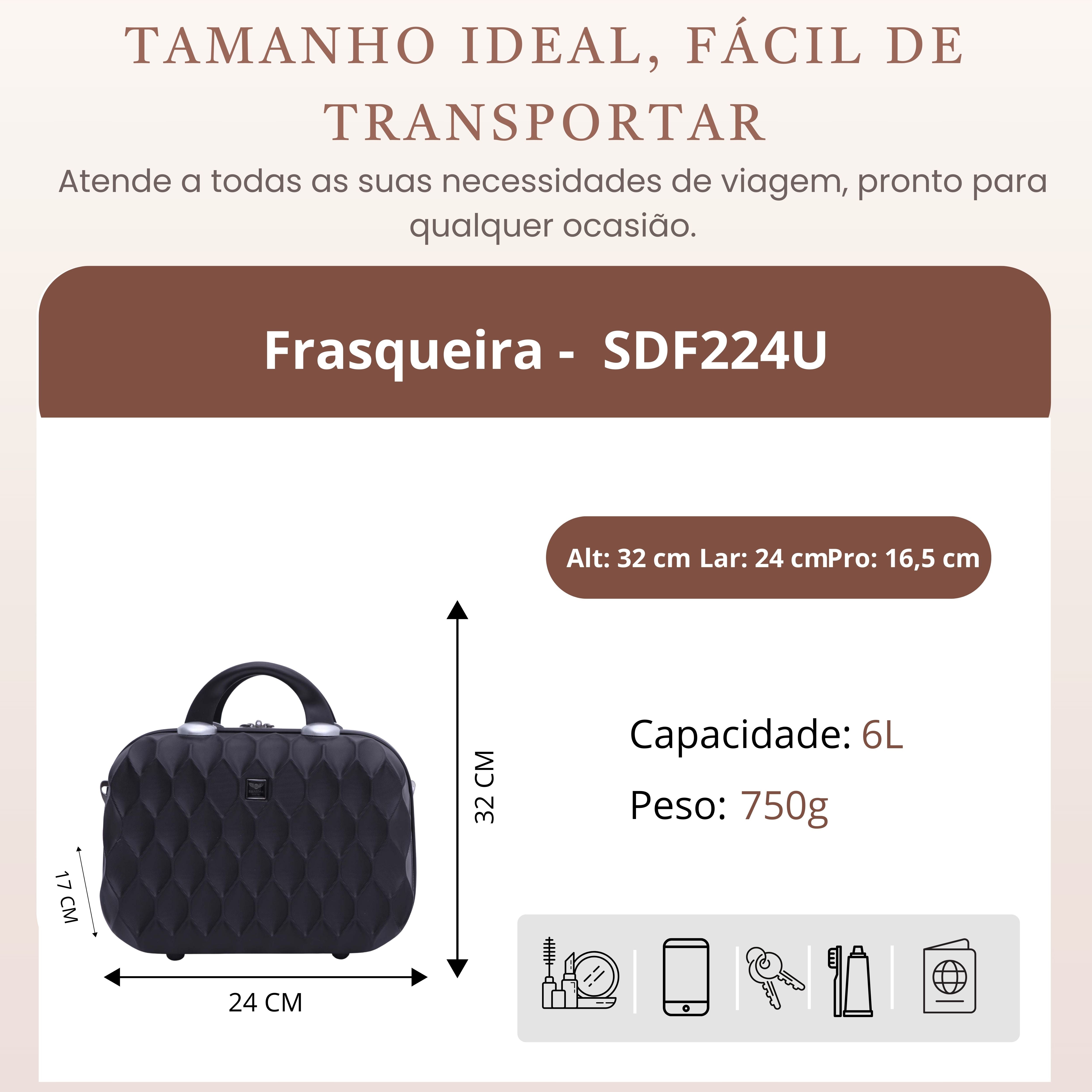 Santino Rigid Marseille Toiletry Bag - SDF224U