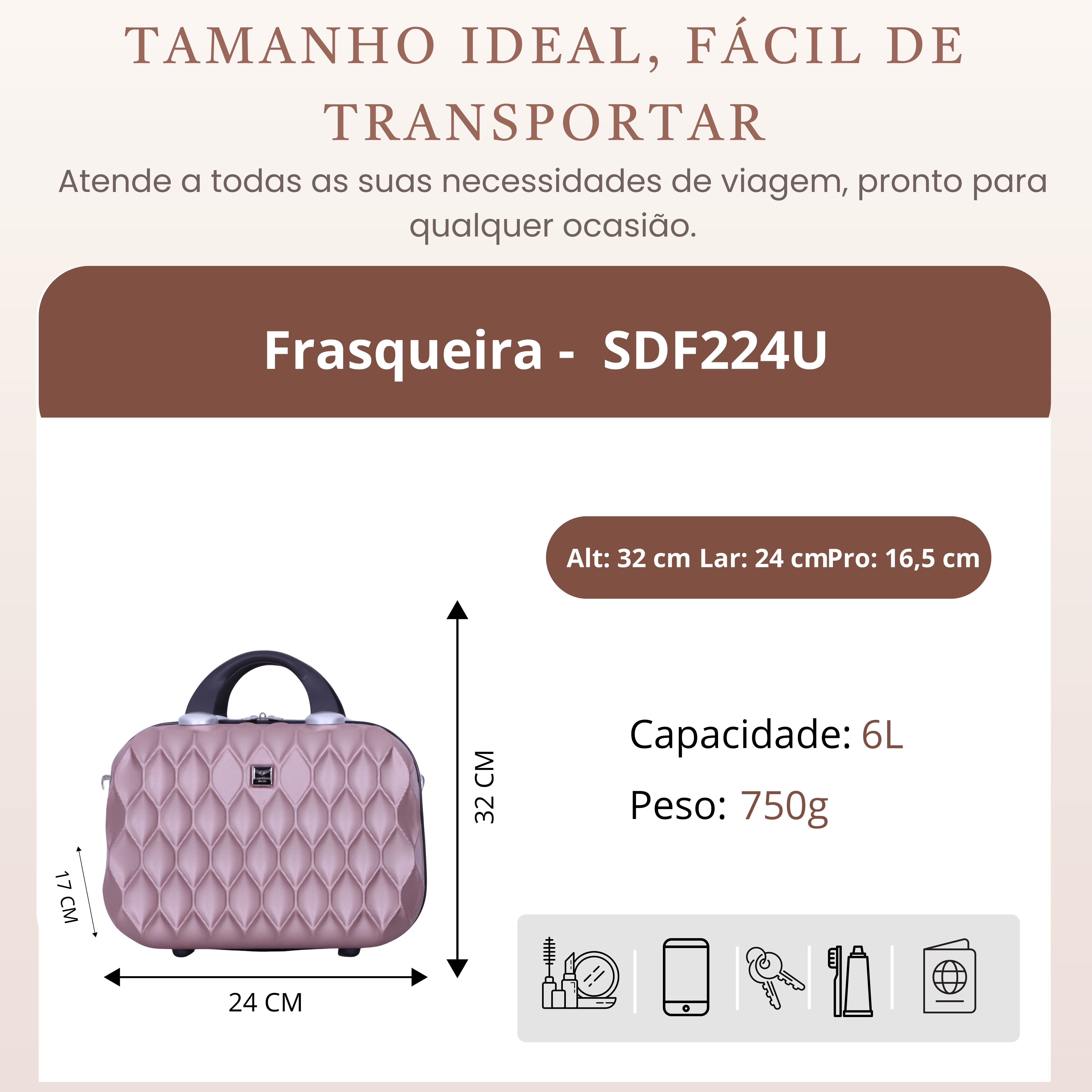 Santino Rigid Marseille Toiletry Bag - SDF224U