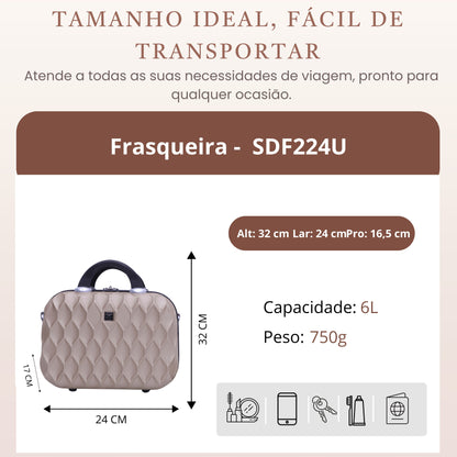 Santino Rigid Marseille Toiletry Bag - SDF224U