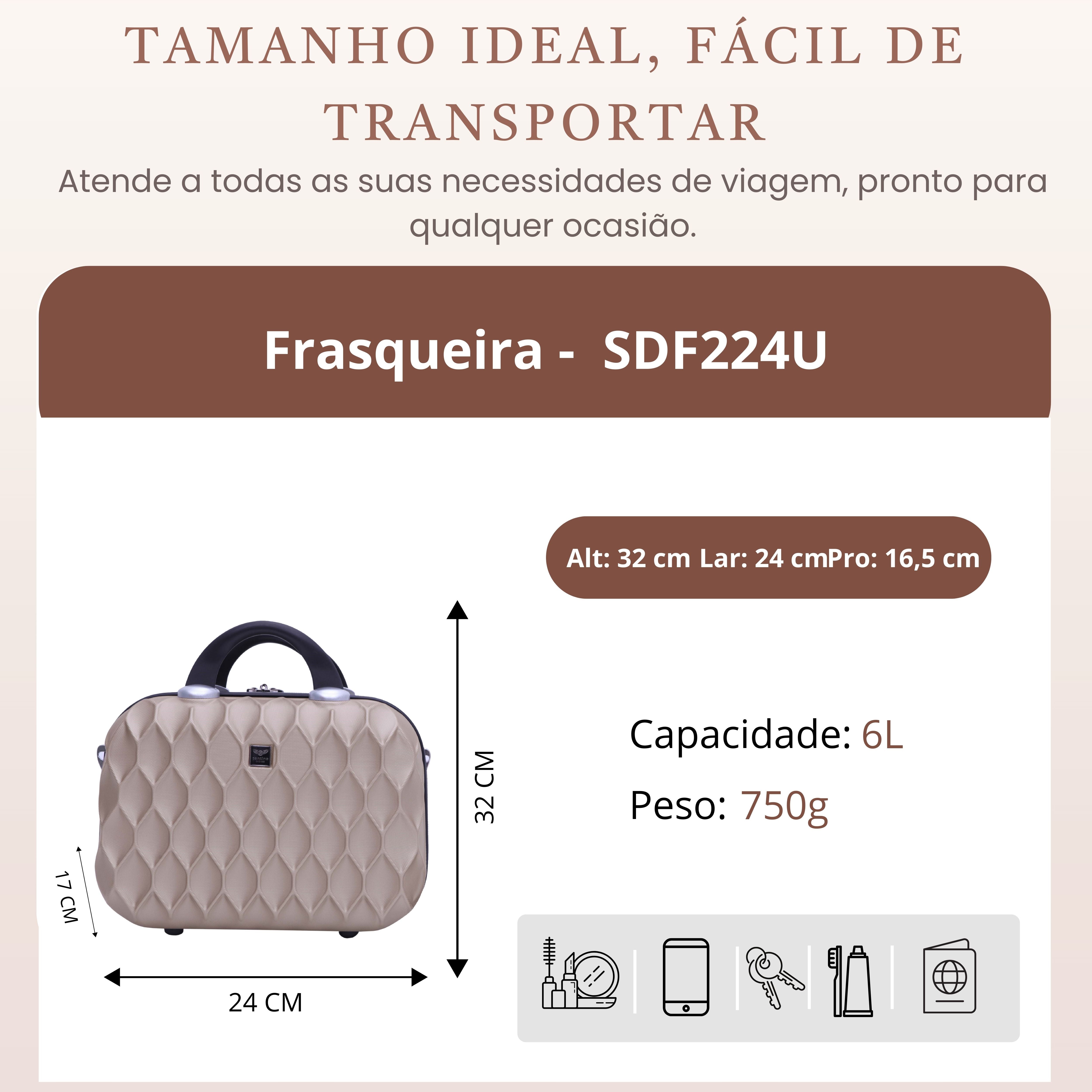 Santino Rigid Marseille Toiletry Bag - SDF224U