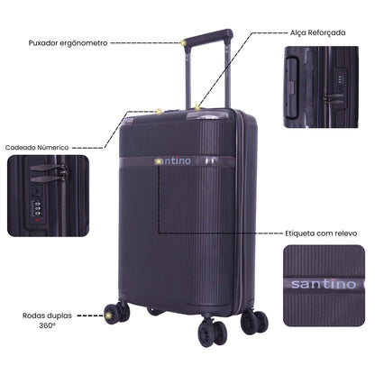 Santino 360° Versailles Rigid Luggage Set - SDV501J