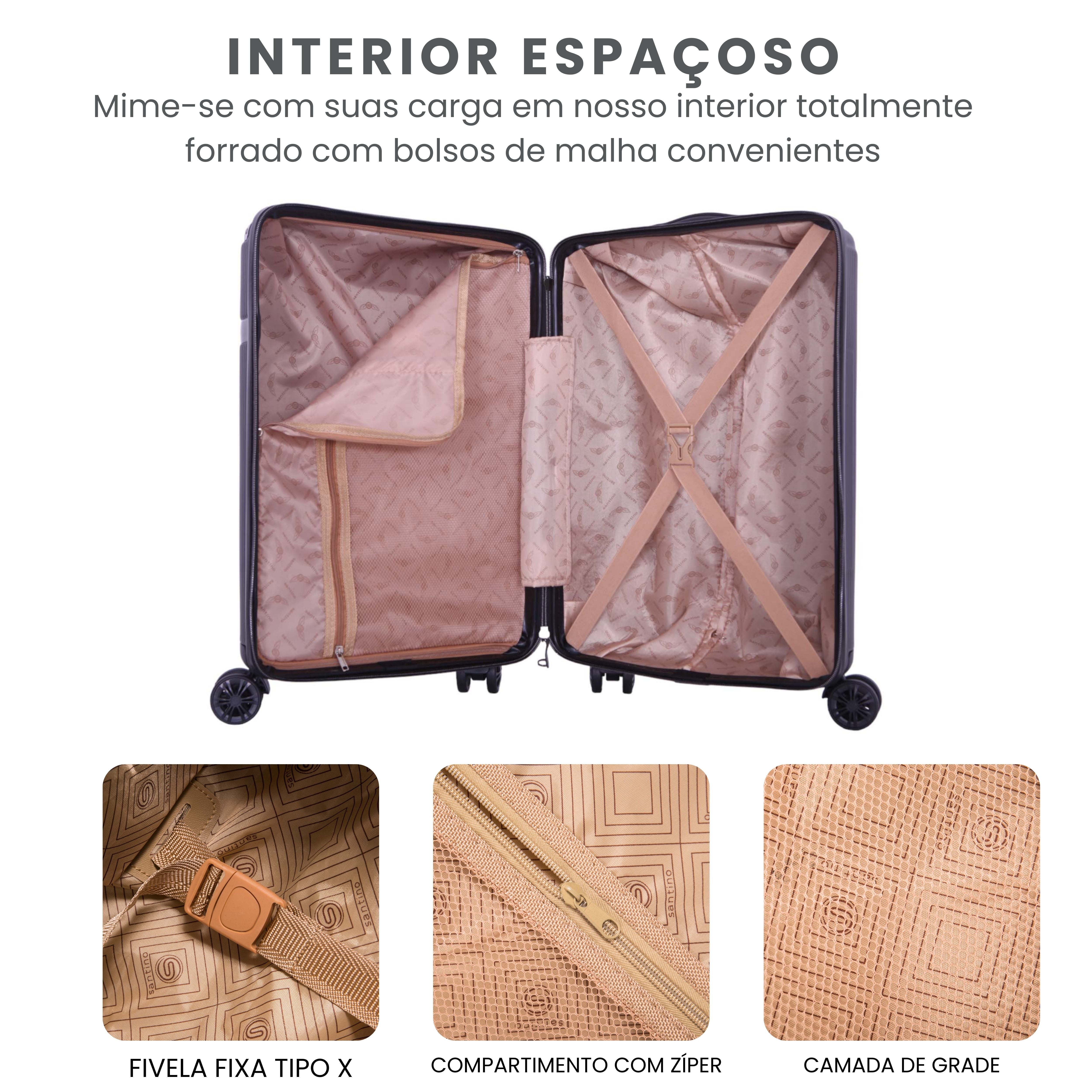Santino 360° Versailles Rigid Luggage Set - SDV501J