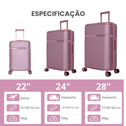 Santino 360° Versailles Rigid Luggage Set - SDV501J