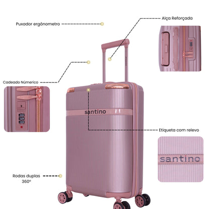 Santino 360° Versailles Rigid Luggage Set - SDV501J