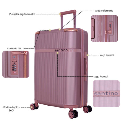 Santino 360° Versailles Rigid Luggage Set - SDV501J