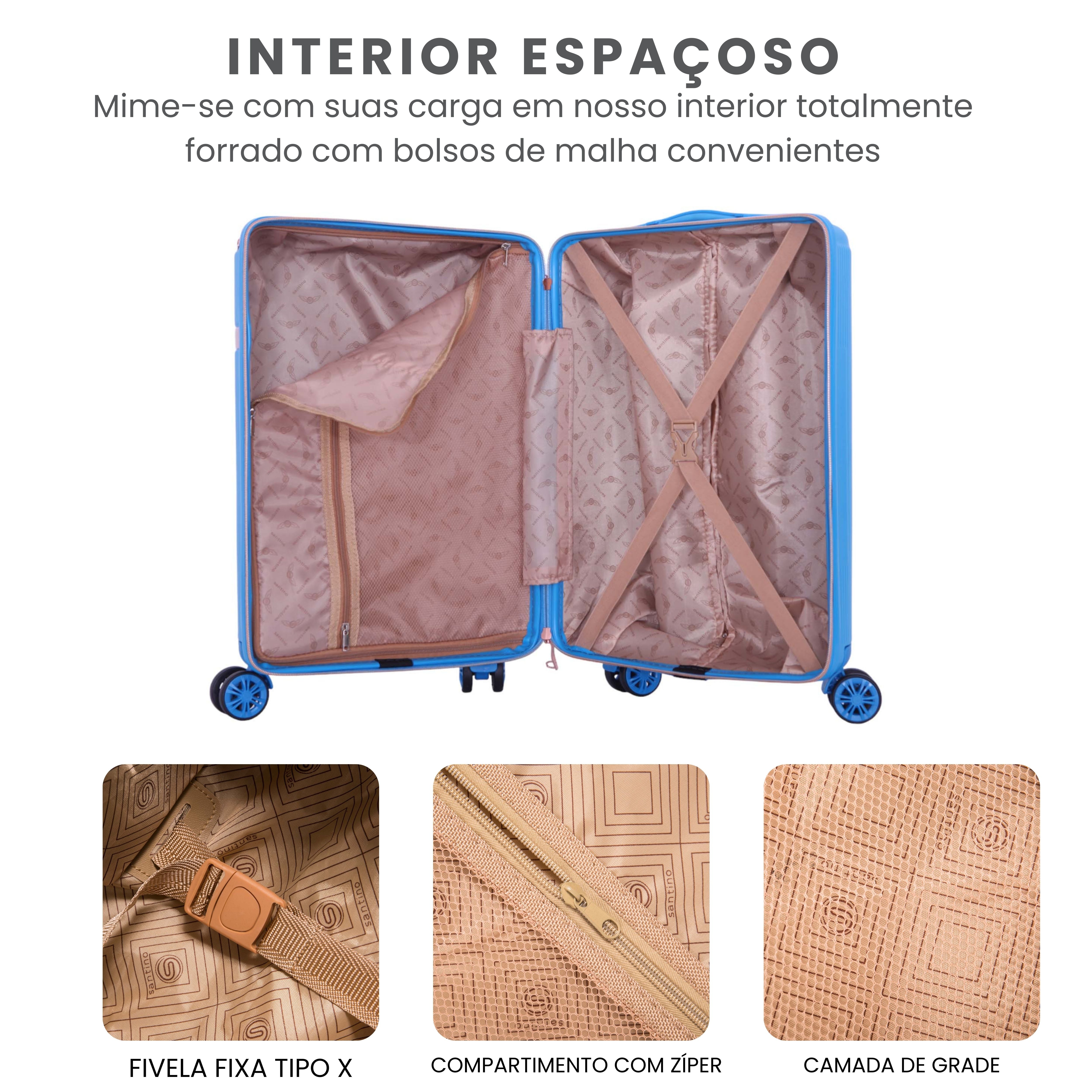 Santino 360° Versailles Rigid Luggage Set - SDV501J