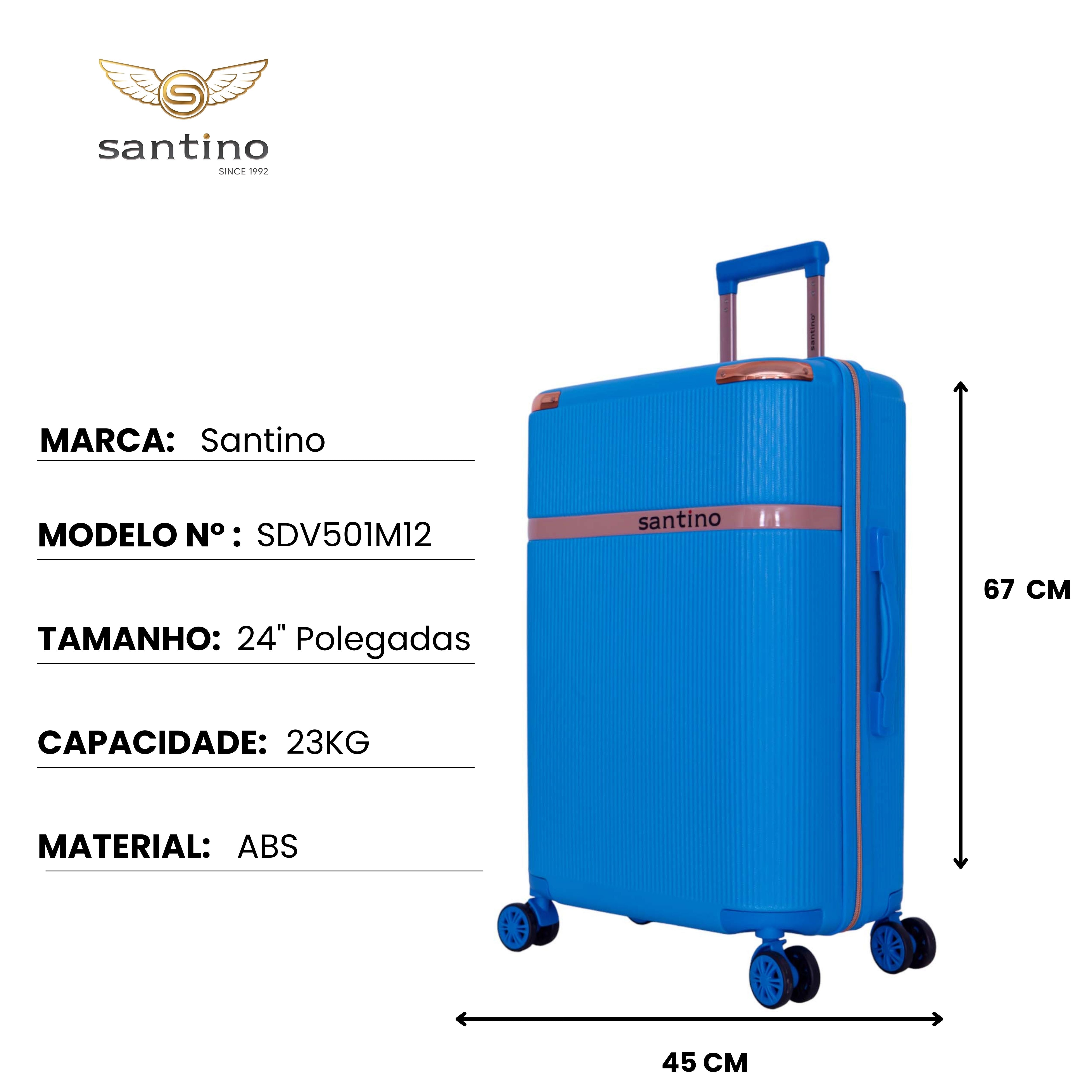 Santino 360° Versailles Rigid Luggage Set - SDV501J