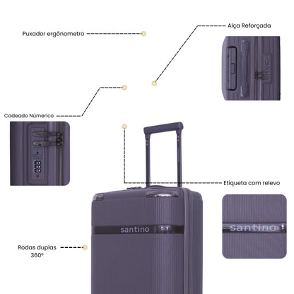 Santino 360° Versailles Rigid Luggage Set - SDV501J