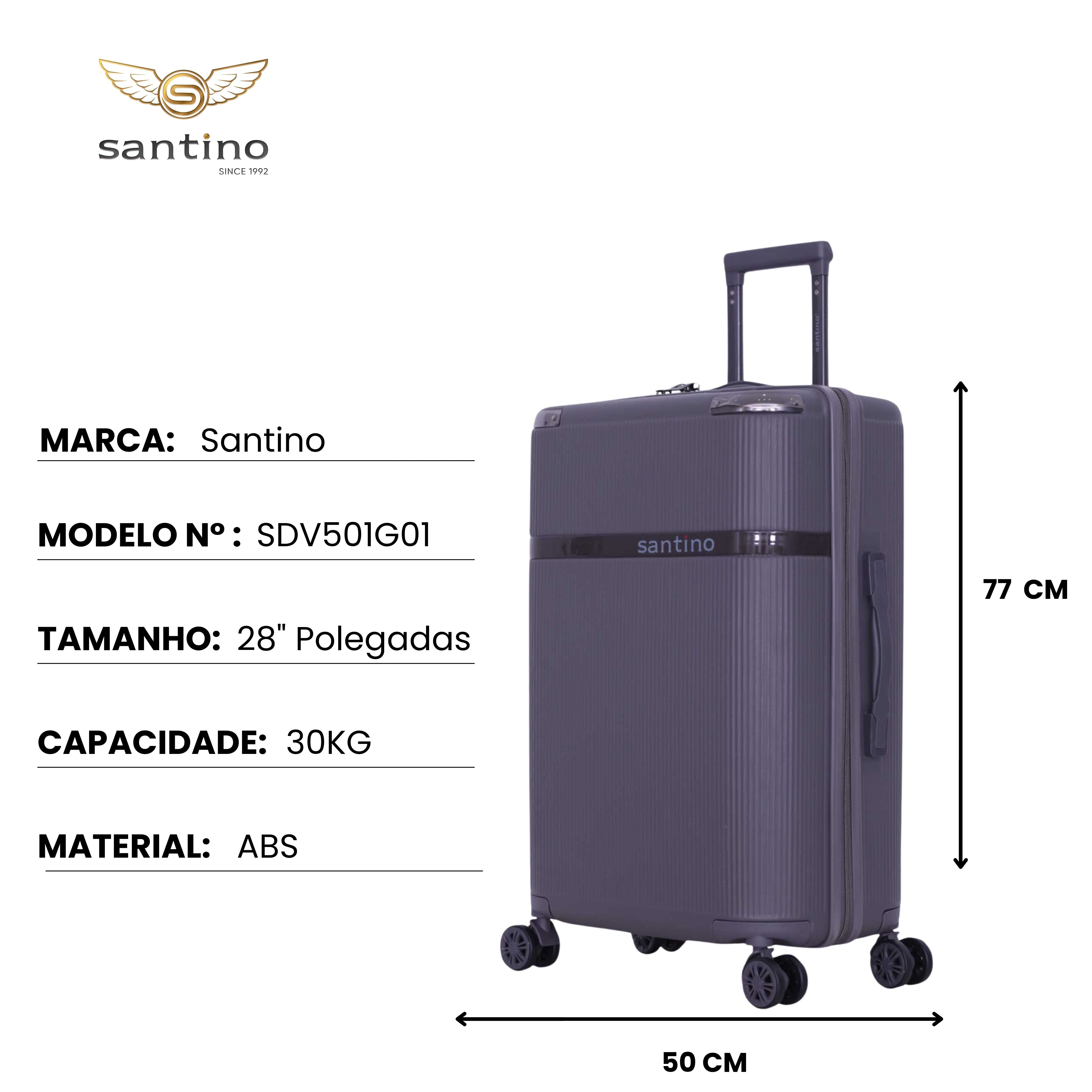 Santino 360° Versailles Rigid Luggage Set - SDV501J