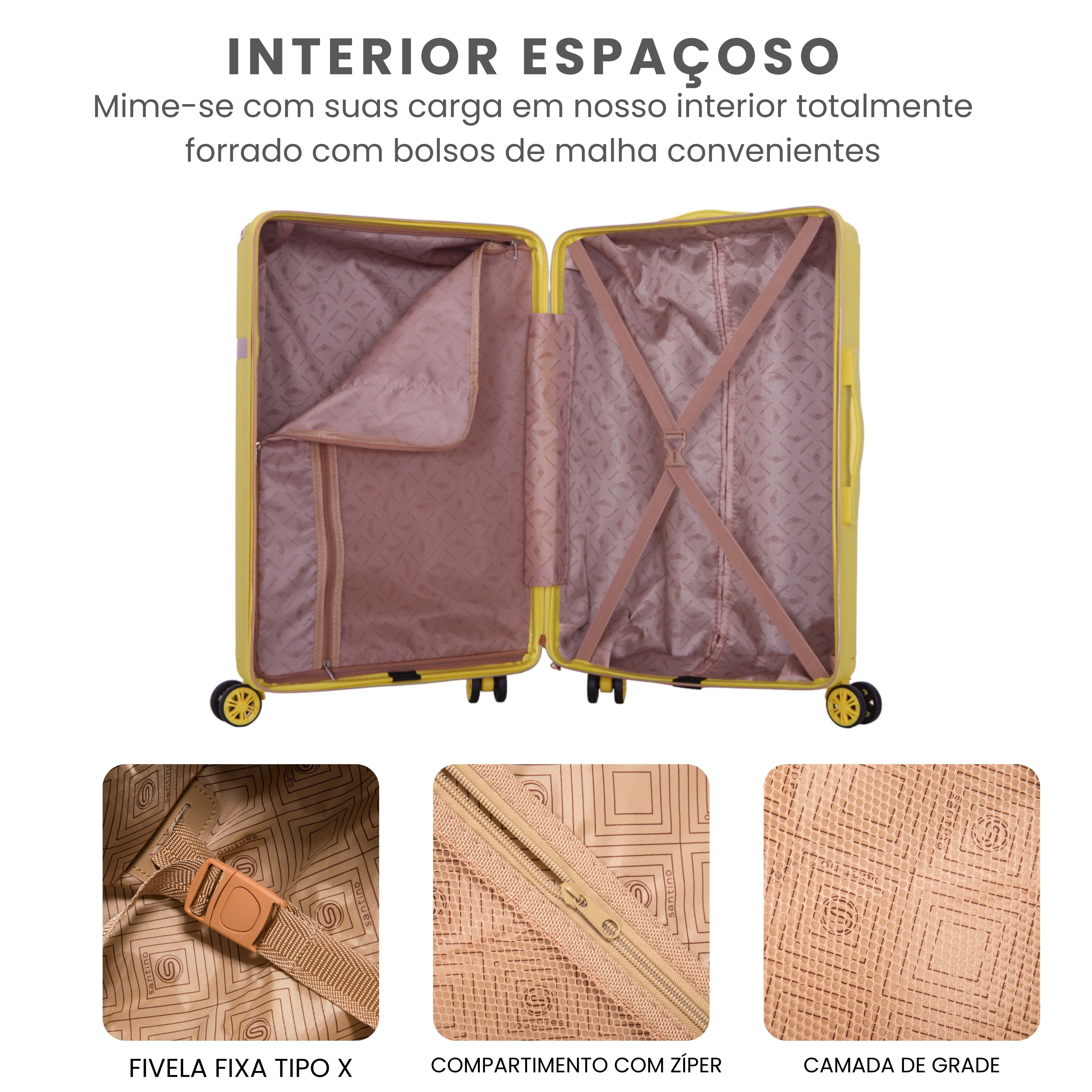 Santino 360° Versailles Rigid Luggage Set - SDV501J