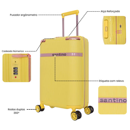 Santino 360° Versailles Rigid Luggage Set - SDV501J