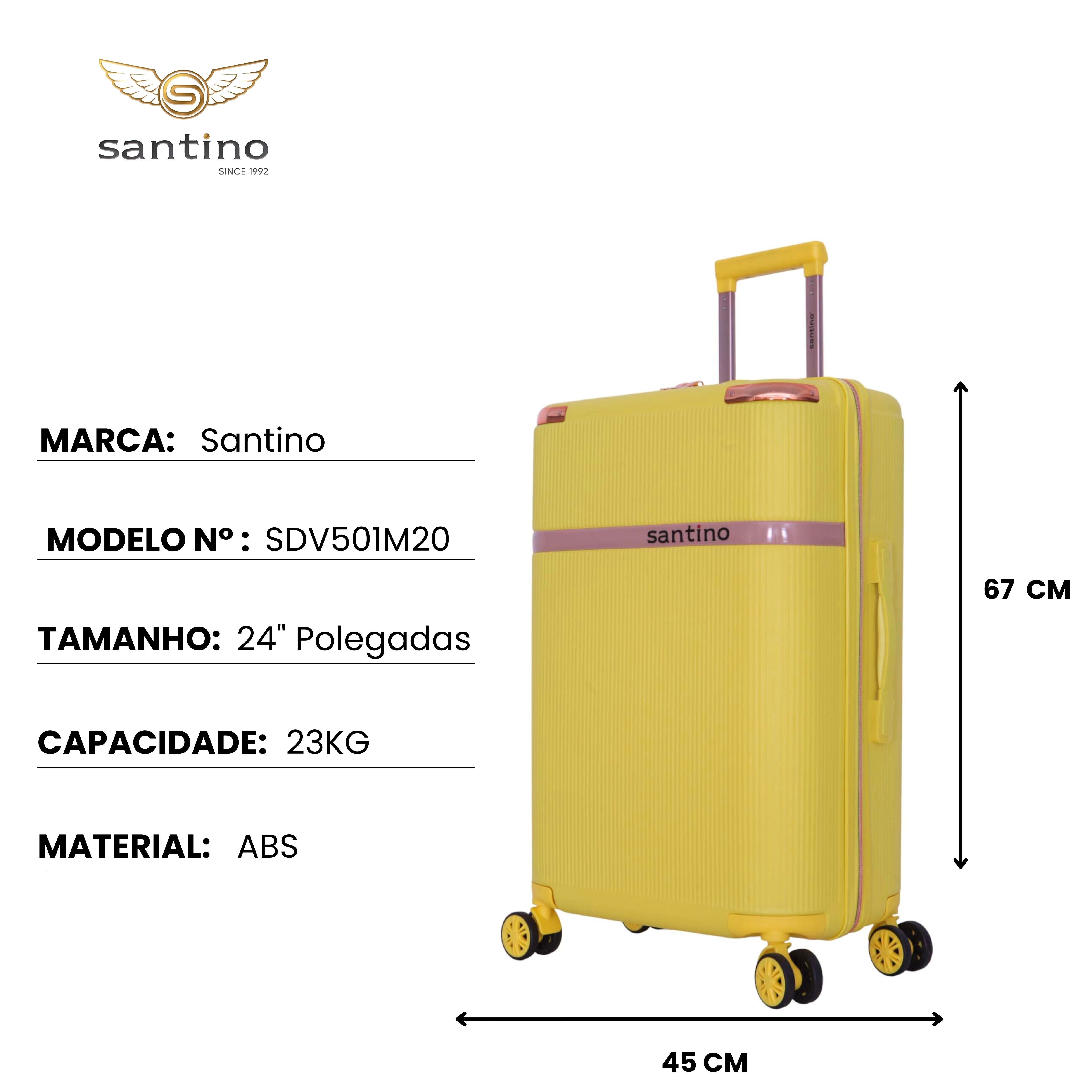 Santino 360° Versailles Rigid Luggage Set - SDV501J