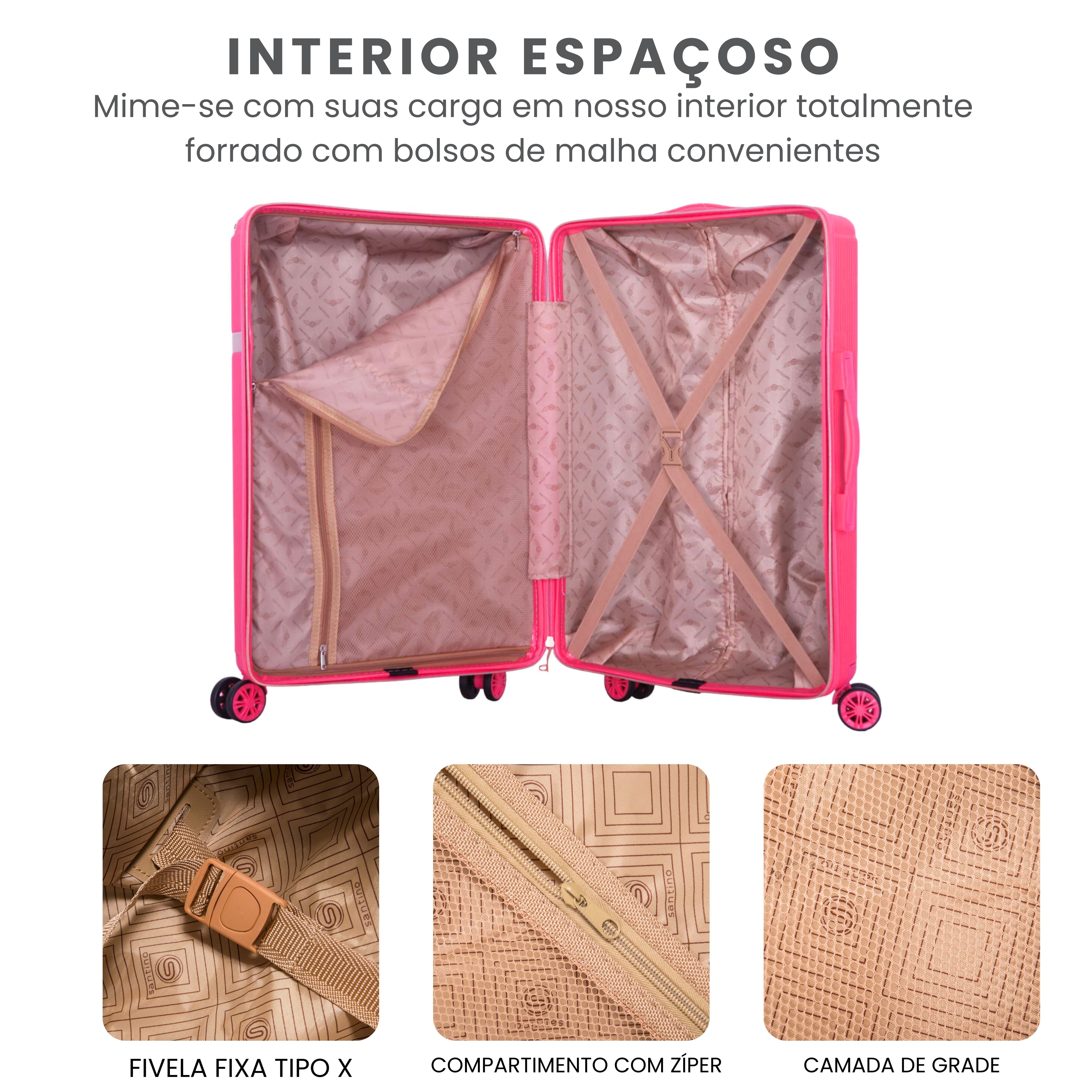 Santino 360° Versailles Rigid Luggage Set - SDV501J