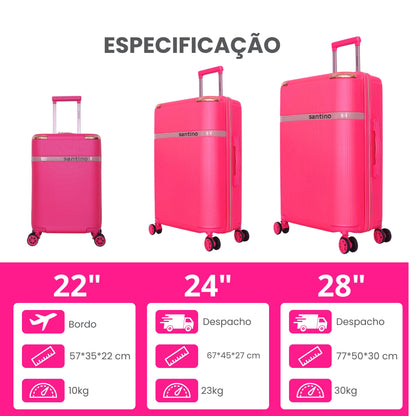 Santino 360° Versailles Rigid Luggage Set - SDV501J