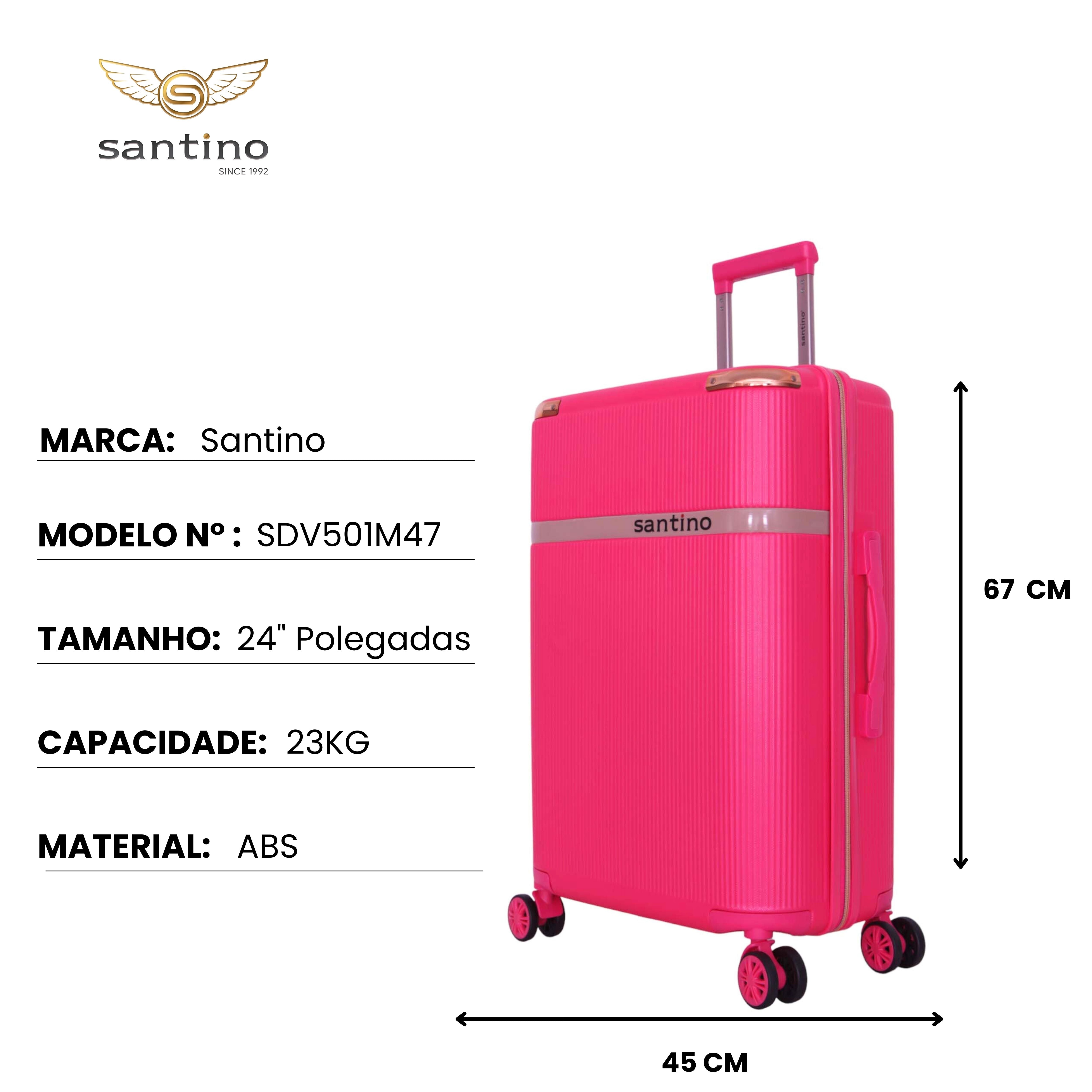 Santino 360° Versailles Rigid Luggage Set - SDV501J