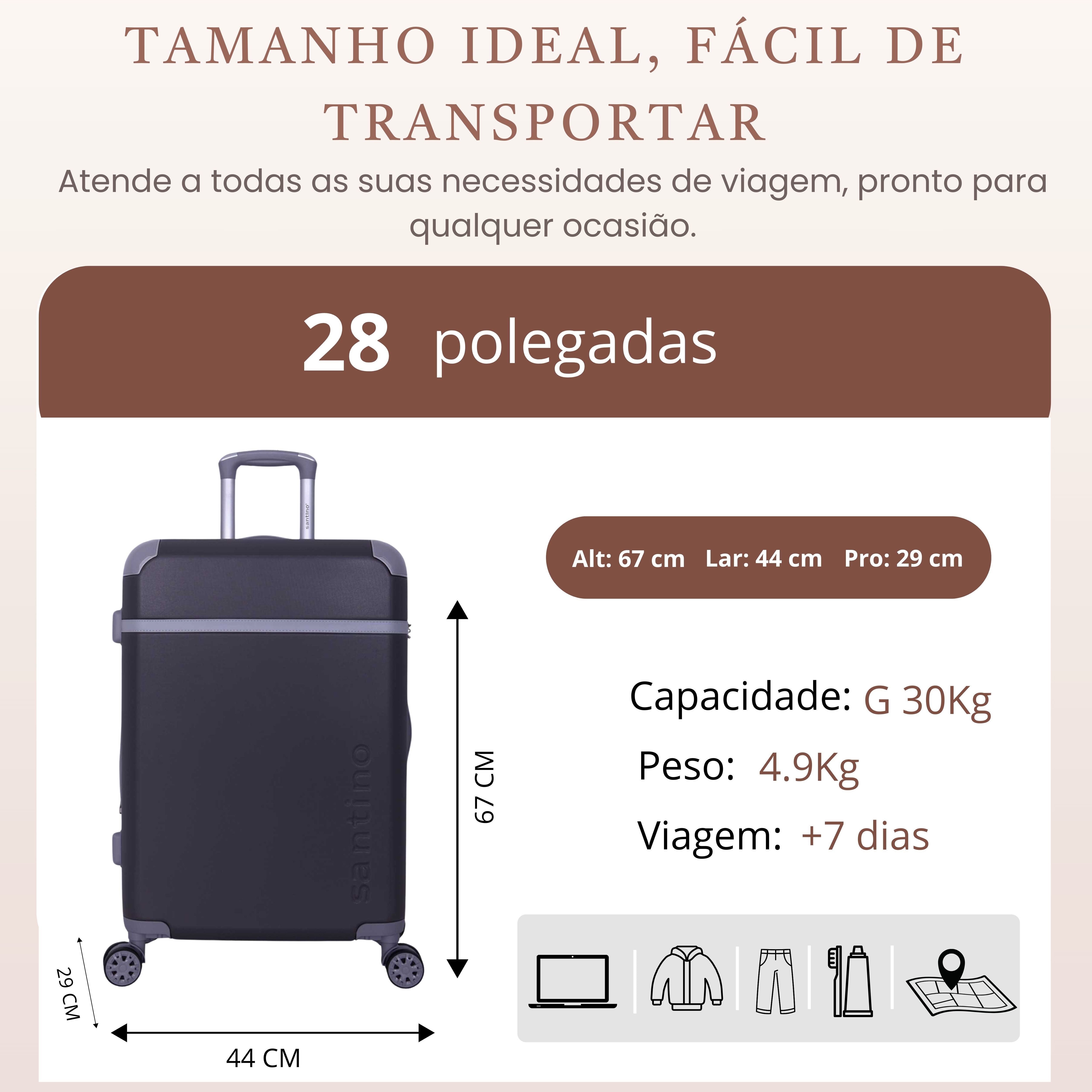 Long Beach Santino Travel Bag - SDV601G