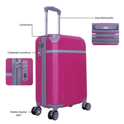 Santino SDV601J 3-Piece Long Beach Hardside Suitcase Set